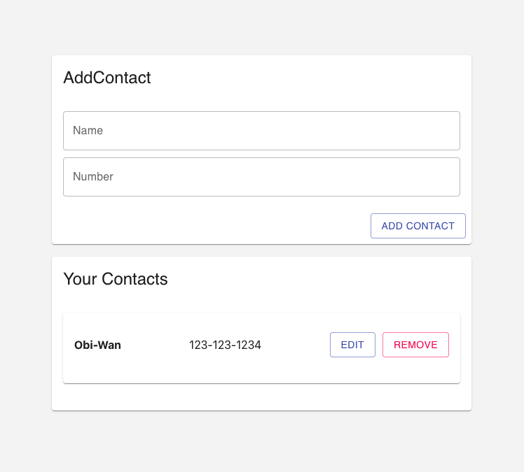 contacts app preview